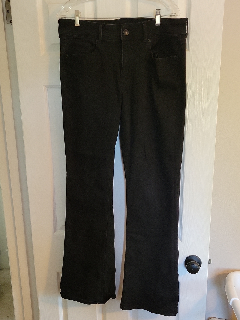 American Eagle Outfitters Black Kick Boot Jeans